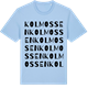 Blue Soul t-shirt med Kolmossen ordlek t-shirt
