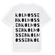 Kolmossen ordlek t-shirt
