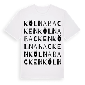 Kölnabacken ordlek t-shirt – ekologisk bomull t-shirt från Pinshirt