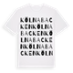 Kölnabacken ordlek t-shirt