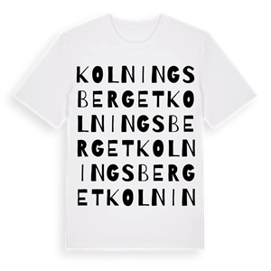 Kolningsberget ordlek t-shirt – ekologisk bomull t-shirt från Pinshirt