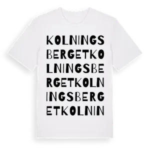 Kolningsberget ordlek t-shirt – ekologisk bomull t-shirt från Pinshirt