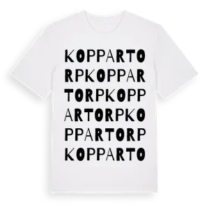 Koppartorp ordlek t-shirt – ekologisk bomull t-shirt från Pinshirt
