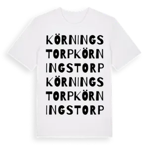 Körningstorp ordlek t-shirt – ekologisk bomull t-shirt från Pinshirt