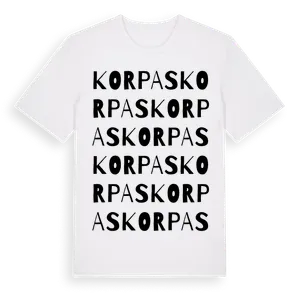 Korpas ordlek t-shirt – ekologisk bomull t-shirt från Pinshirt