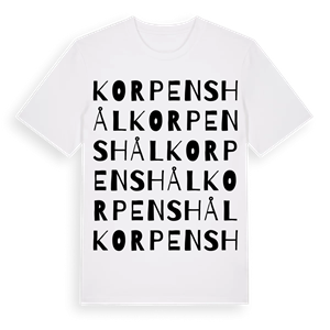 Korpens hål ordlek t-shirt – ekologisk bomull t-shirt från Pinshirt