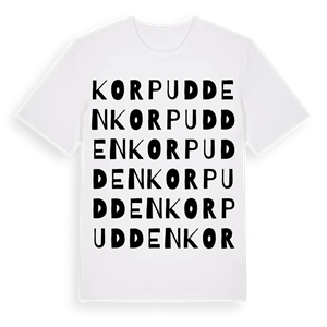 Korpudden ordlek t-shirt – ekologisk bomull t-shirt från Pinshirt