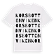 White t-shirt med Korsbottenviken ordlek t-shirt