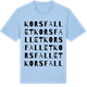 Blue Soul t-shirt med Korsfallet ordlek t-shirt