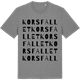 Mid Heather Gray t-shirt med Korsfallet ordlek t-shirt
