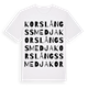 Korslångssmedja ordlek t-shirt