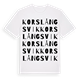 Korslångsvik ordlek t-shirt
