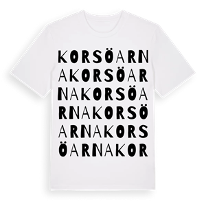 Korsöarna ordlek t-shirt – ekologisk bomull t-shirt från Pinshirt
