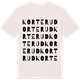 Vintage White t-shirt med Korterud ordlek t-shirt