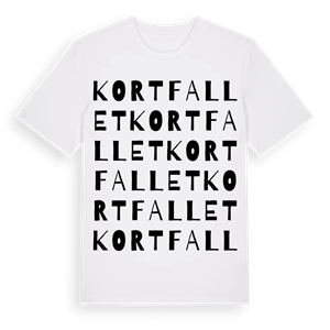 Kortfallet ordlek t-shirt – ekologisk bomull t-shirt från Pinshirt