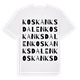 Koskanksdalen ordlek t-shirt