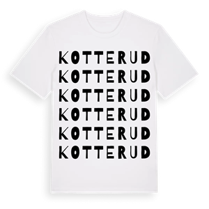 Kotterud ordlek t-shirt – ekologisk bomull t-shirt från Pinshirt
