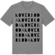 Mid Heather Gray t-shirt med Koverboda ordlek t-shirt