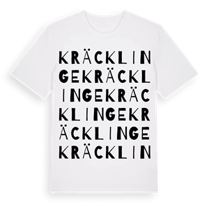 Kräcklinge ordlek t-shirt – ekologisk bomull t-shirt från Pinshirt