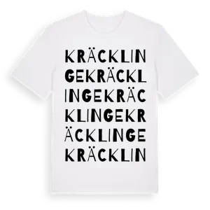 Kräcklinge ordlek t-shirt – ekologisk bomull t-shirt från Pinshirt