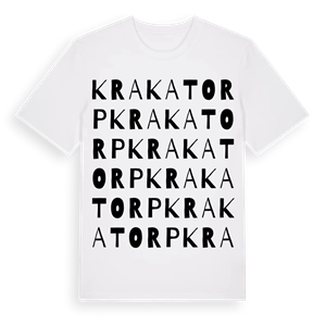 Krakatorp ordlek t-shirt – ekologisk bomull t-shirt från Pinshirt