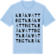 Blue Soul t-shirt med Kråkvattnet ordlek t-shirt