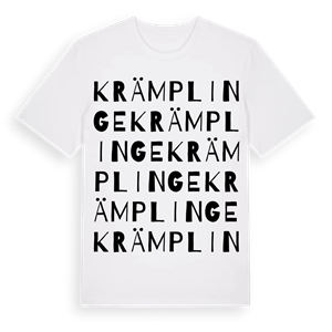 Krämplinge ordlek t-shirt – ekologisk bomull t-shirt från Pinshirt
