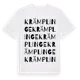 White t-shirt med Krämplinge ordlek t-shirt