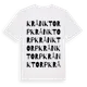 White t-shirt med Krånktorp ordlek t-shirt