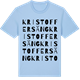 Blue Soul t-shirt med Kristoffersäng ordlek t-shirt