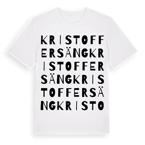 Kristoffersäng ordlek t-shirt – ekologisk bomull t-shirt från Pinshirt