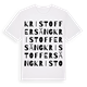 Kristoffersäng ordlek t-shirt