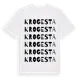White t-shirt med Krogesta ordlek t-shirt