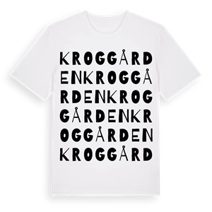 Kroggården ordlek t-shirt – ekologisk bomull t-shirt från Pinshirt