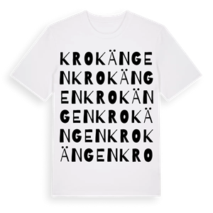 Krokängen ordlek t-shirt – ekologisk bomull t-shirt från Pinshirt