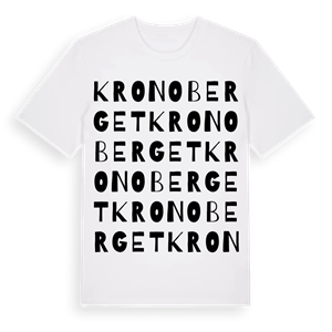 Kronoberget ordlek t-shirt – ekologisk bomull t-shirt från Pinshirt