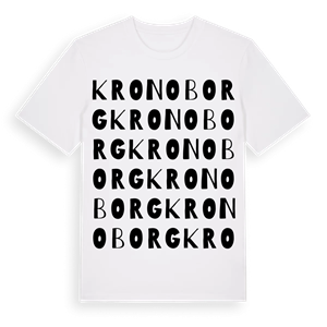 Kronoborg ordlek t-shirt – ekologisk bomull t-shirt från Pinshirt
