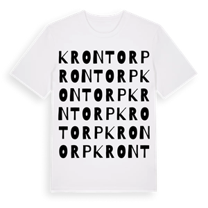 Krontorp ordlek t-shirt – ekologisk bomull t-shirt från Pinshirt