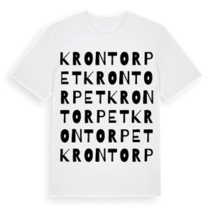 Krontorpet ordlek t-shirt – ekologisk bomull t-shirt från Pinshirt