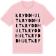 Pink Cotton t-shirt med Kryddhult ordlek t-shirt