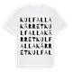 Kulfallakärret ordlek t-shirt