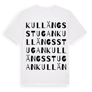 Kullängsstugan ordlek t-shirt – ekologisk bomull t-shirt från Pinshirt