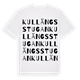 Kullängsstugan ordlek t-shirt