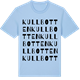 Blue Soul t-shirt med Kullbotten ordlek t-shirt