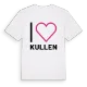 Jag älskar Kullen t-shirt stort tryck
