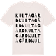 Vintage White t-shirt med Kultagård ordlek t-shirt