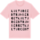 Pink Cotton t-shirt med Kulturcentrum Berget ordlek t-shirt