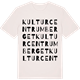 Vintage White t-shirt med Kulturcentrum Berget ordlek t-shirt