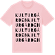 Pink Cotton t-shirt med Kulturgården ordlek t-shirt