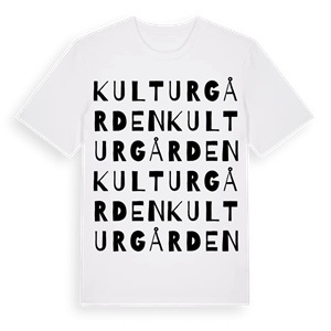 Kulturgården ordlek t-shirt – ekologisk bomull t-shirt från Pinshirt